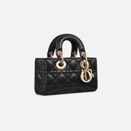 Dior Mini Lady D-Joy Bag Black Cannage Lambskin
