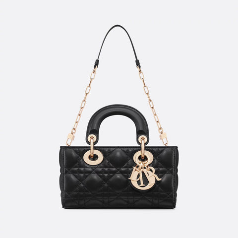 Dior Mini Lady D - Joy Bag Black Cannage Lambskin - BEAUTY BAR