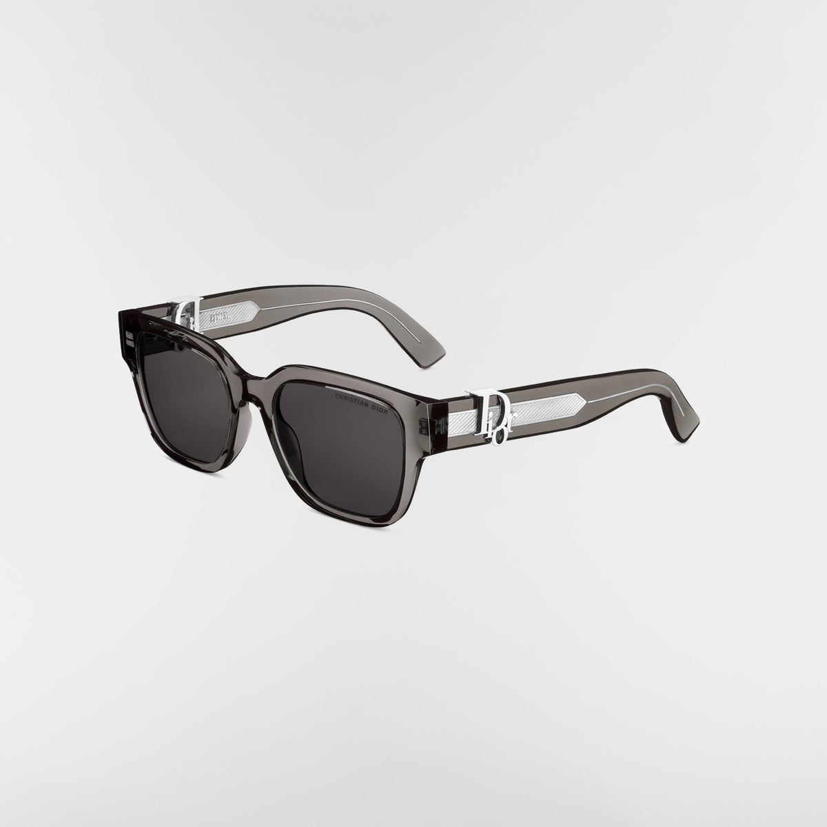 Dior Oblique Square Sunglasses Transparent Black 1