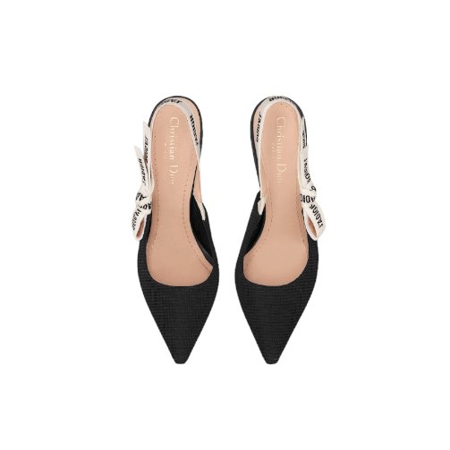 Dior Slingback Pump Black Technical Fabric 3