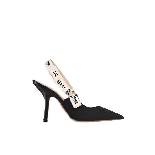 Dior Slingback Pump Black Technical Fabric 4