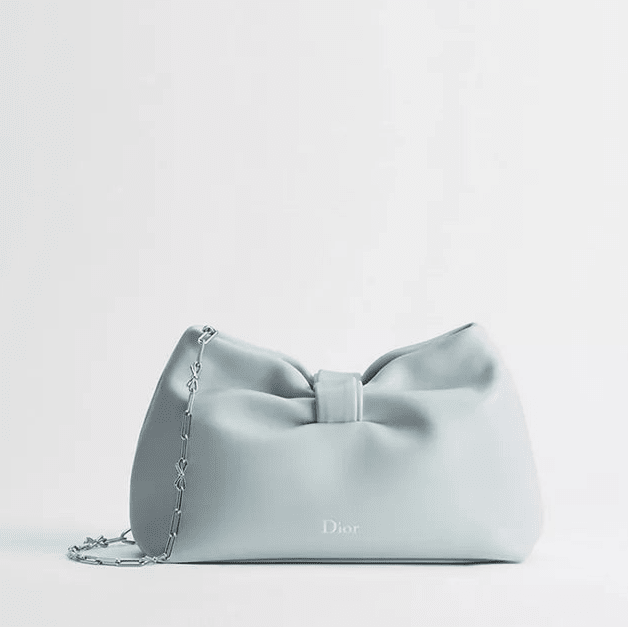 Dior Small Bow Bag Ice Blue Lambskin