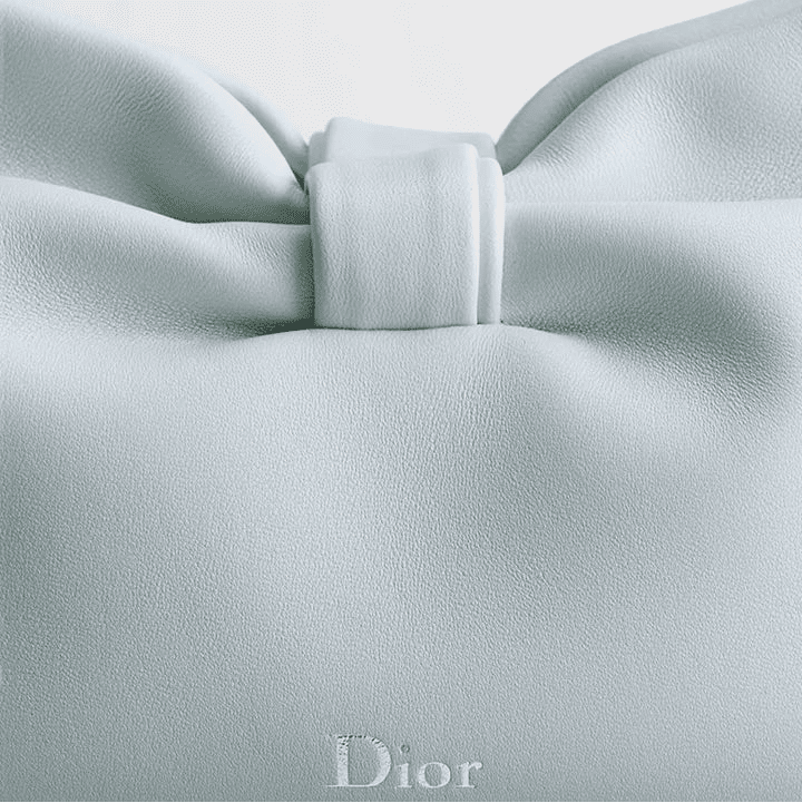 Dior Small Bow Bag Ice Blue Lambskin 4
