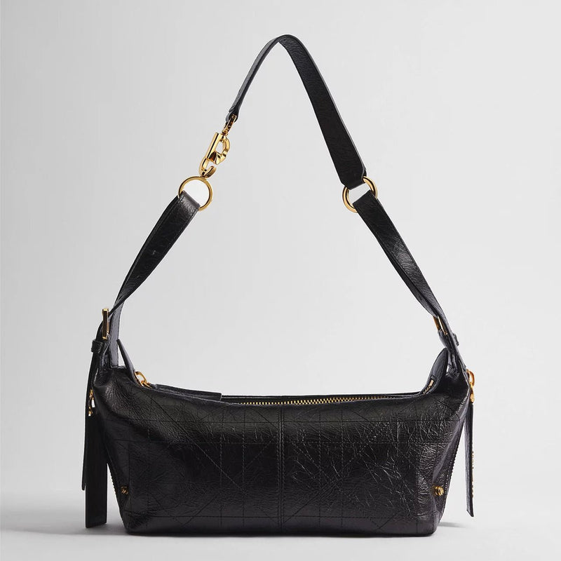 Dior Small D-Journey Bag Made Of Calfskin With a Crinkled Look
