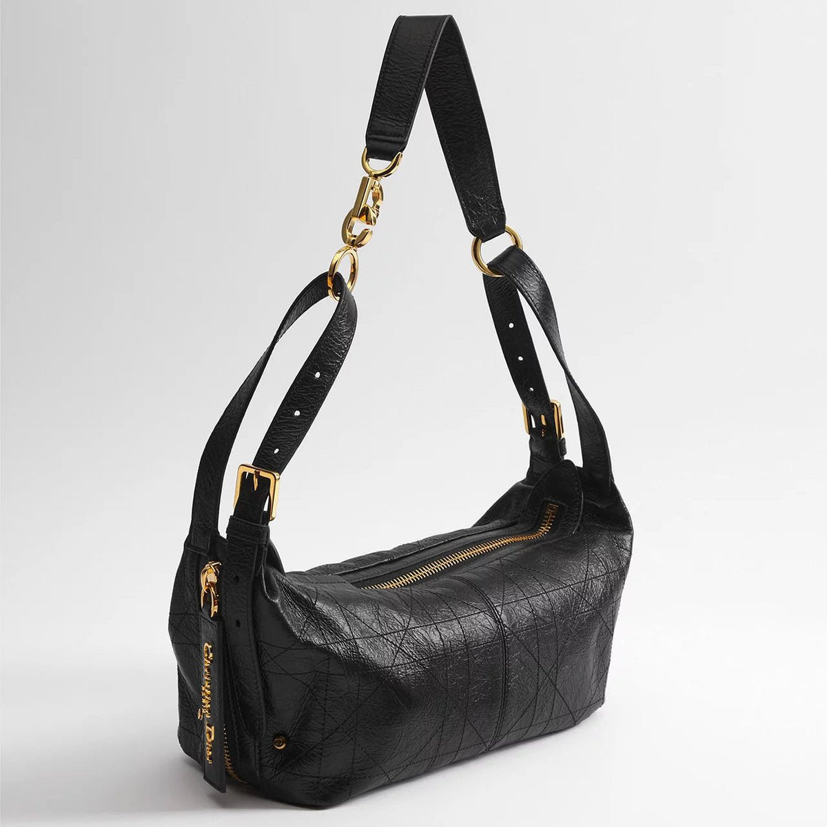 Dior Small D-Journey Bag Made Of Calfskin With a Crinkled Look 2