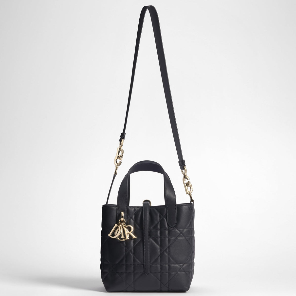 Dior Small Dior Toujours Bag in Black Supple Cannage Calfskin 2