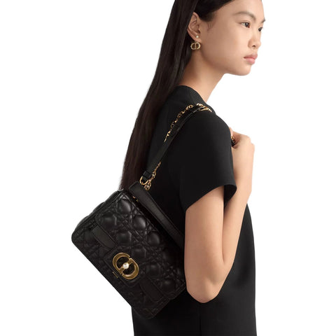 Dior Small Jolie Top Handle Bag Black - BEAUTY BAR