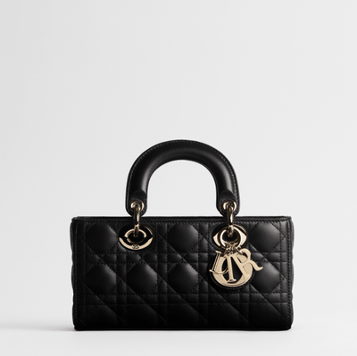 Dior Small Lady D - Joy Bag Black Cannage Lambskin - BEAUTY BAR