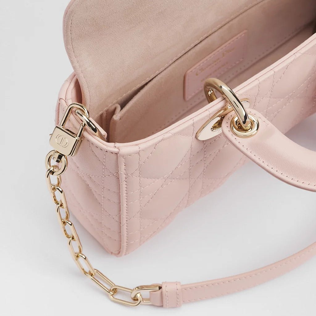 Dior Small Lady D-Joy Bag Powder Pink 4