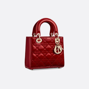 Dior Small Lady Dior Bag Cherry Red