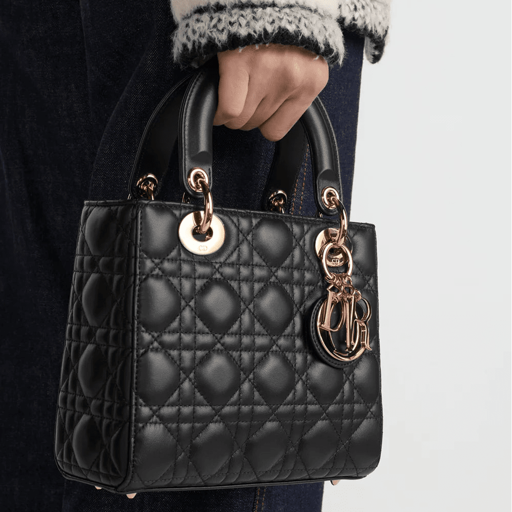 Dior Small Lady My ABCDior Bag Black Cannage Lambskin 2