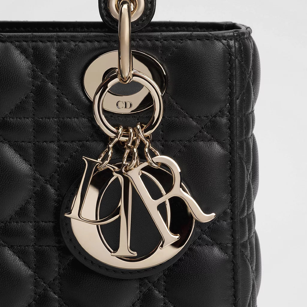 Dior Small Lady My ABCDior Bag Black Cannage Lambskin 5
