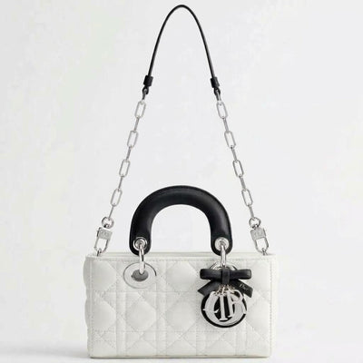 Dior Women's White Mini Lady D-Joy Bag