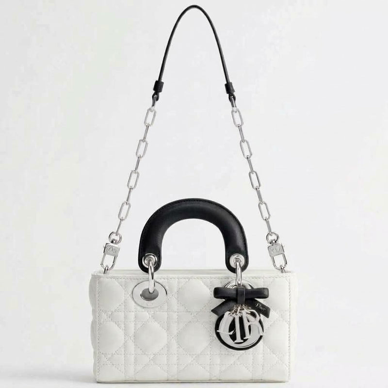 Dior Women's White Mini Lady D-Joy Bag