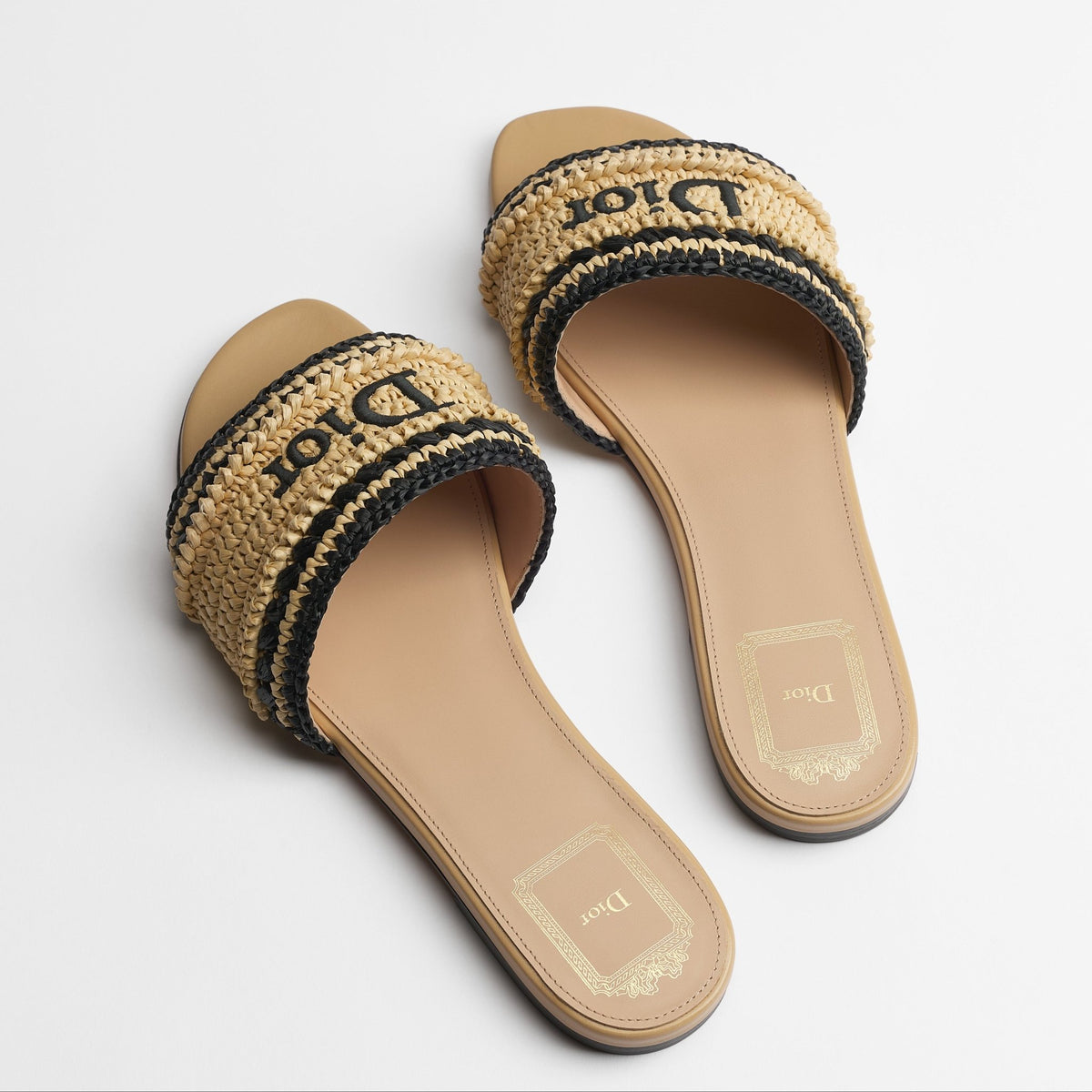 Dior Woven Open Back Slide Shoe 3