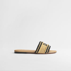 Dior Woven Open Back Slide Shoe