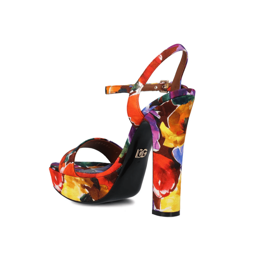 Dolce & Gabbana Brocade Platform Sandals 4