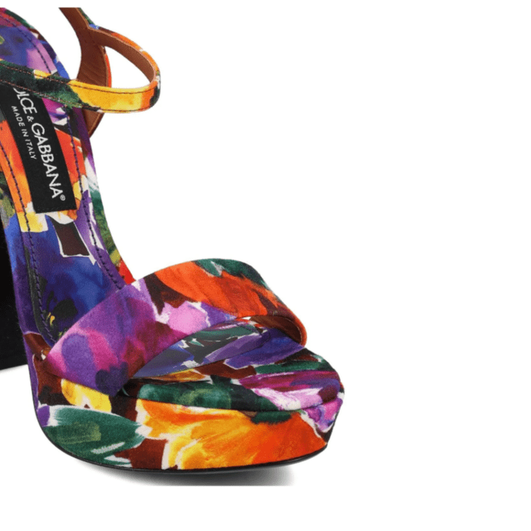 Dolce & Gabbana Brocade Platform Sandals 5