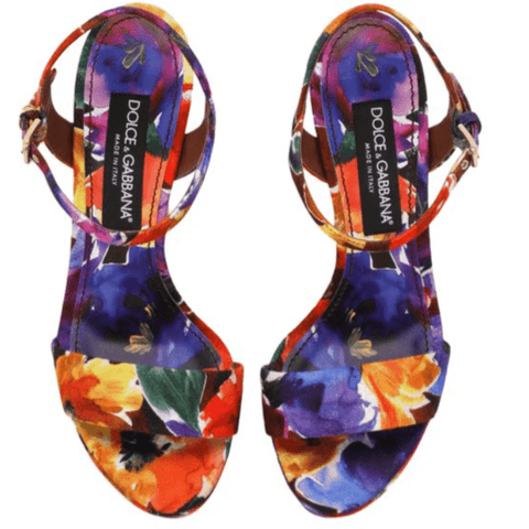 Dolce & Gabbana Brocade Platform Sandals - BEAUTY BAR