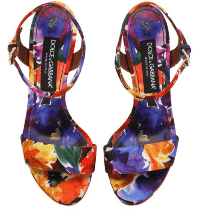Dolce & Gabbana Brocade Platform Sandals 7