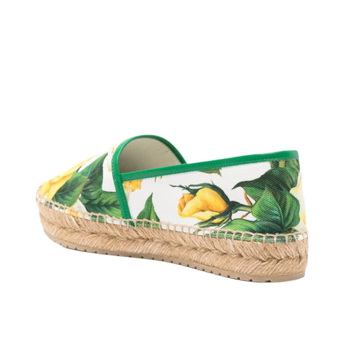 Dolce & Gabbana Floral - Print Canvas Espadrilles - BEAUTY BAR