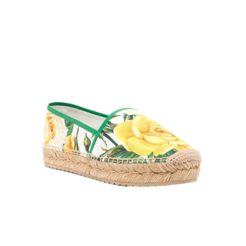 Dolce & Gabbana Floral - Print Canvas Espadrilles - BEAUTY BAR