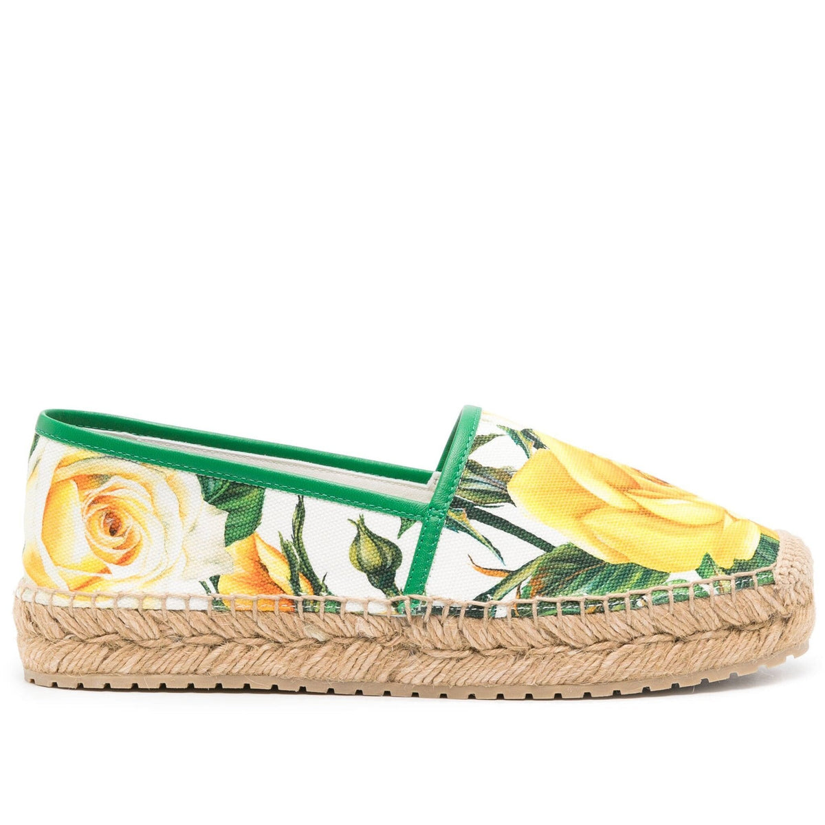 Dolce & Gabbana Floral-Print Canvas Espadrilles 4