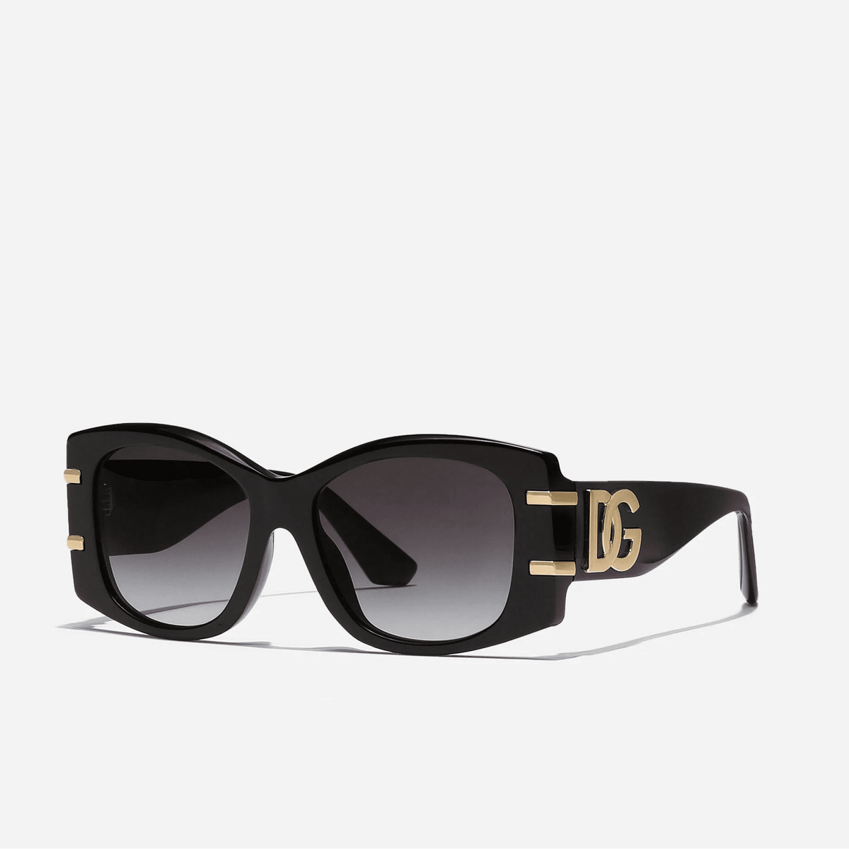 Dolce & Gabbana Griffe Sunglasses Black Acetate Frame 1
