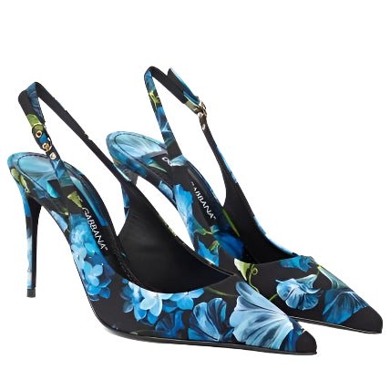 Dolce & Gabbana Lollo Floral Slingback Pump - BEAUTY BAR