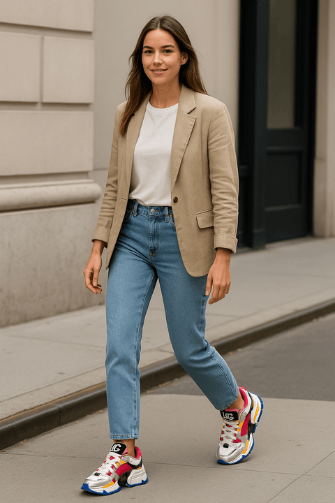 Dolce & Gabbana Mixed - Material Airmaster Sneakers - BEAUTY BAR