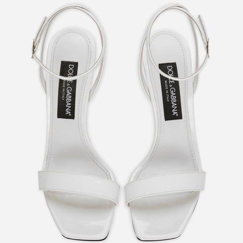 Dolce & Gabbana Patent Leather Sandals - BEAUTY BAR