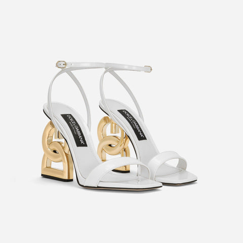 Dolce & Gabbana Patent Leather Sandals - BEAUTY BAR