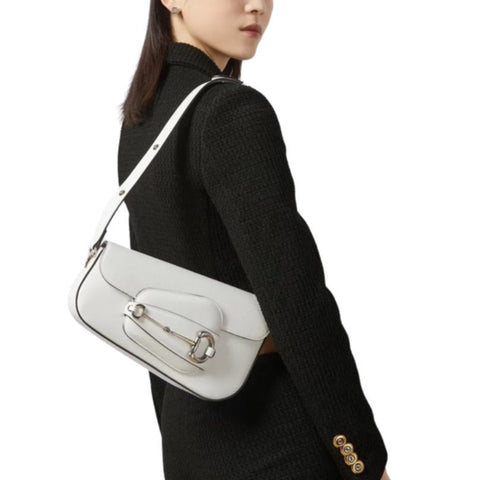 Dolce & Gabbana Patent Leather Sandals + Women's 1955 Horsebit Small Shoulder Bag White - BEAUTY BAR