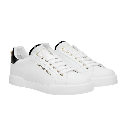 Dolce & Gabbana Portofino Leather Low - Top Sneakers - BEAUTY BAR