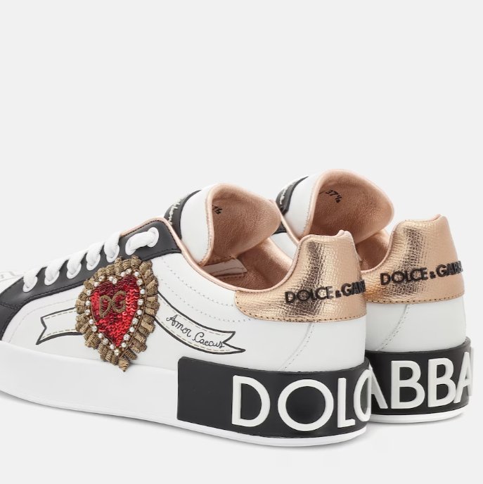 Dolce & Gabbana Portofino Print With Embroidery Sneakers 3