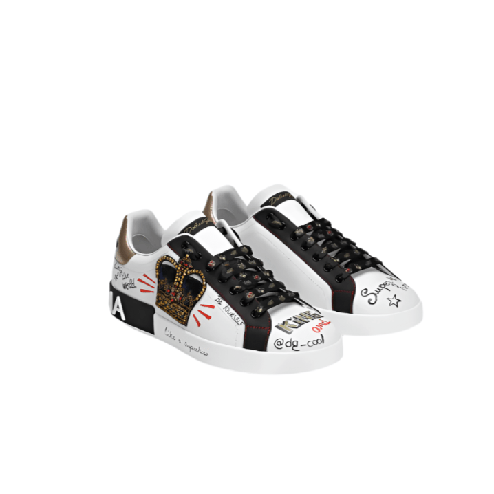 Dolce & Gabbana Portofino Slogan Print Sneakers 2