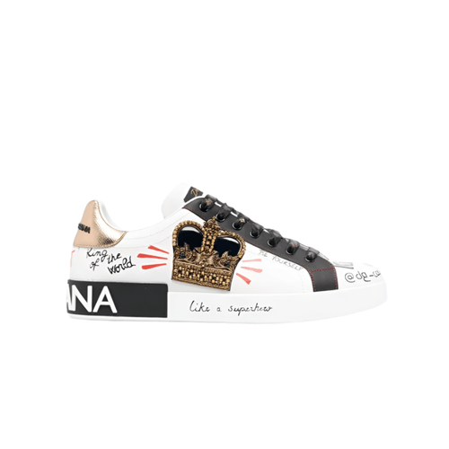 Dolce & Gabbana Portofino Slogan Print Sneakers
