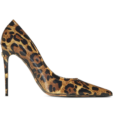 Dolce & Gabbana Printed Polished Calfskin Pumps Animal Print - BEAUTY BAR