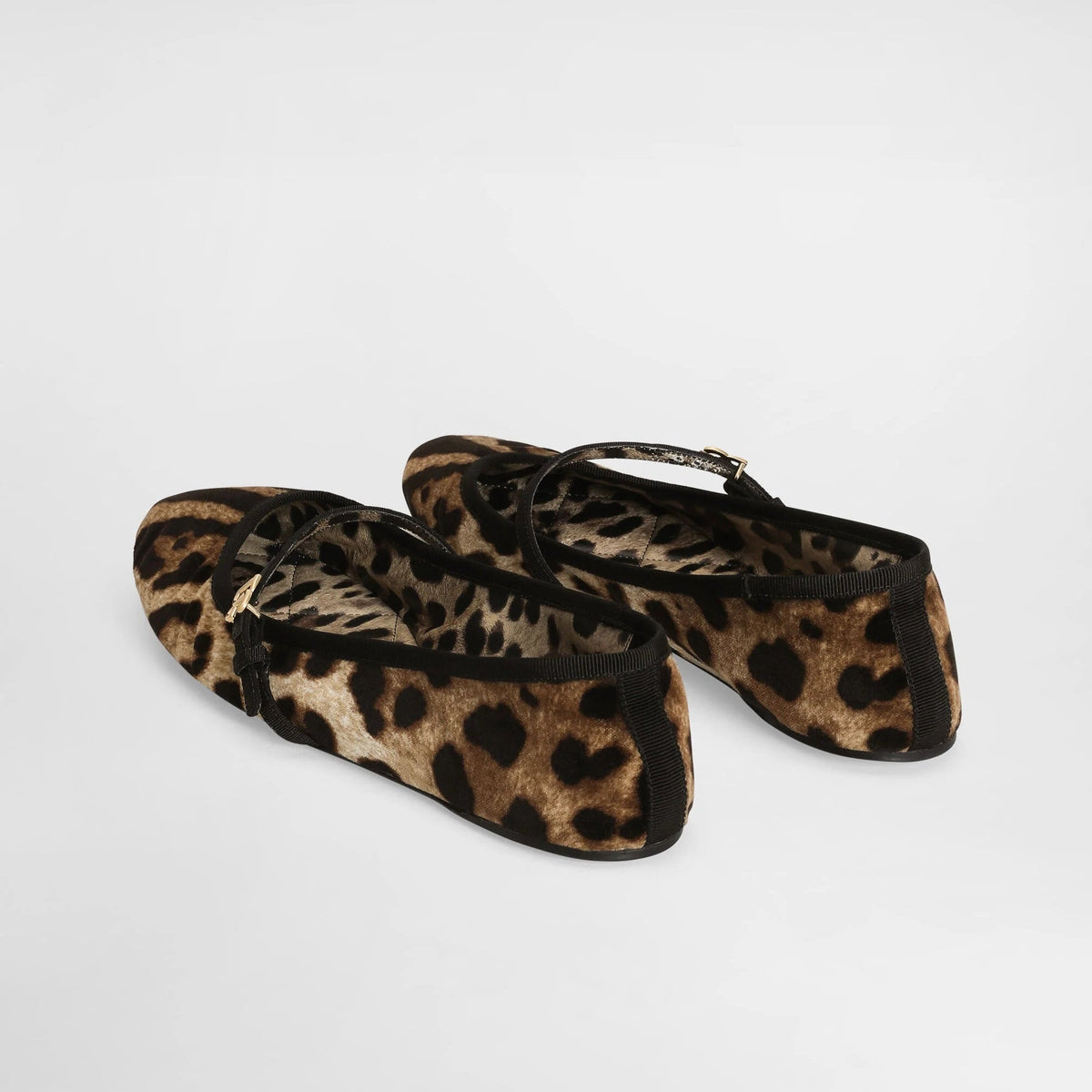 Dolce & Gabbana Velvet Patterned Ballerina Shoes 3
