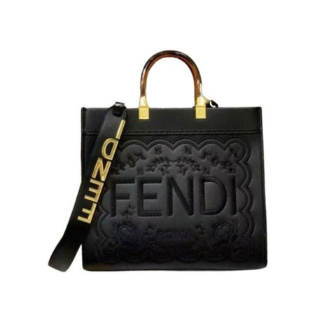 Fendi Black ‘Sunshine’ Shopper Bag - BEAUTY BAR