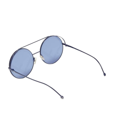 Fendi Blue FF 0285/S Round Oversized Sunglasses - BEAUTY BAR