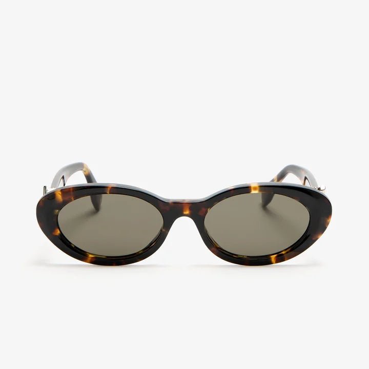 Fendi FF Diamonds Oval Sunglasses For Women - Brown 3