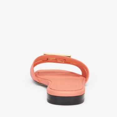 Fendi FFold Pink Leather Sandal 3