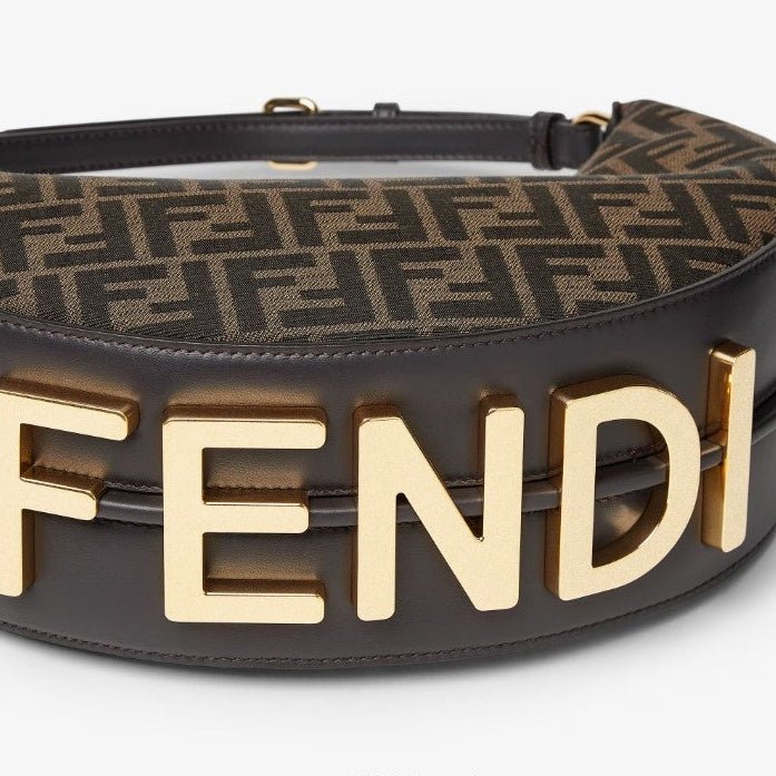 Fendi Graphy Brown FF Fabric Bag 3