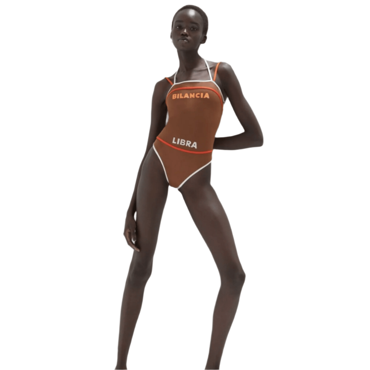 Fendi One-Piece Swimsuit , Brown 1