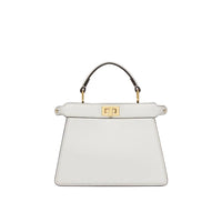 Fendi Peekaboo Iseeu Petite White Quilted Nappa Leather Bag