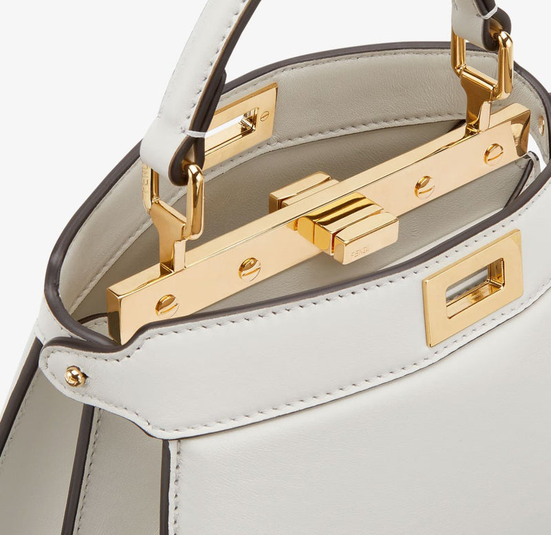 Fendi Peekaboo ISeeU Small White leather bag 3