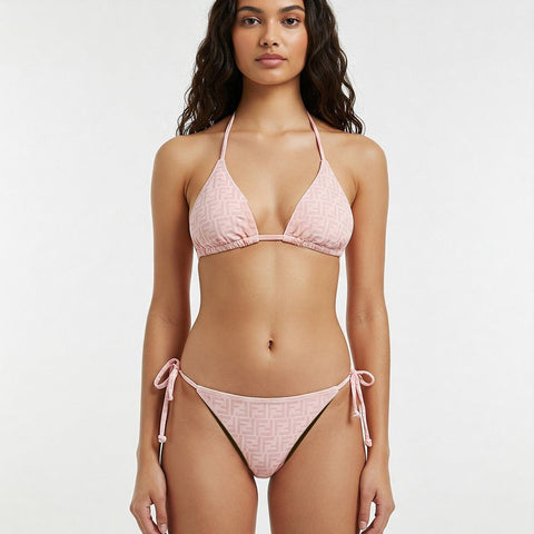 Fendi Reversible FF Logo String Two - Piece Bikini Set - BEAUTY BAR