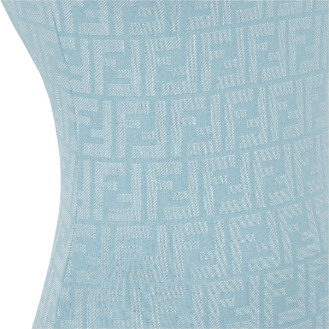 Fendi Reversible One-Piece Blue Swimsuit 5