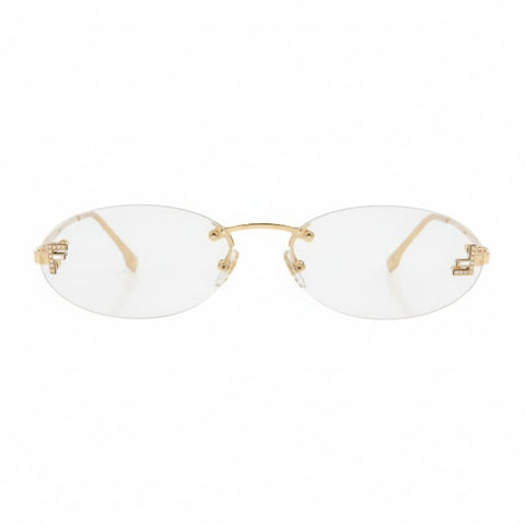 Fendi Rimless Oval Sunglasses - BEAUTY BAR